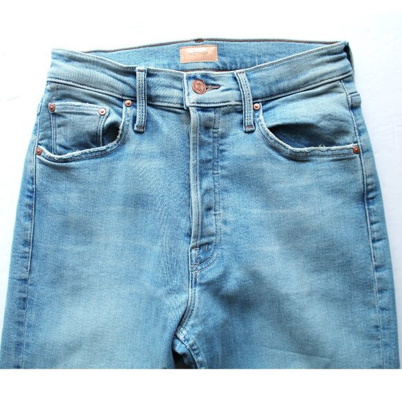 MOTHER The Tomcat Skimp Jeans 31" / Size 26 / California Cruiser Blue Straight - Picture 7 of 12